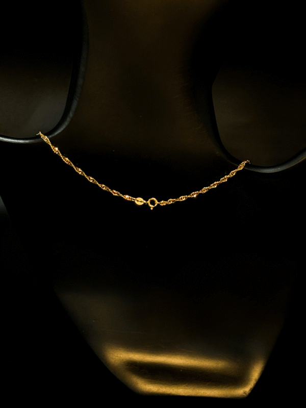 Singapore 18k necklace - 2.7 gr - Image 2