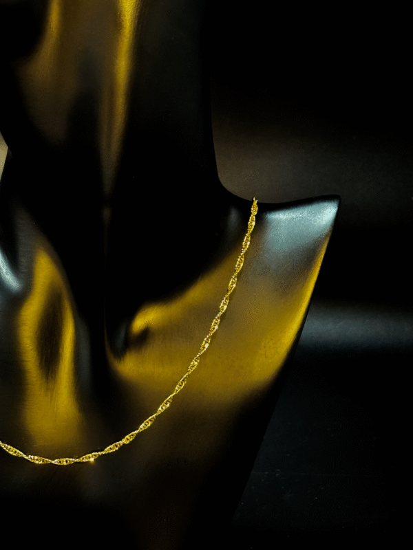 Singapore 18k necklace - 2.7 gr - Image 3