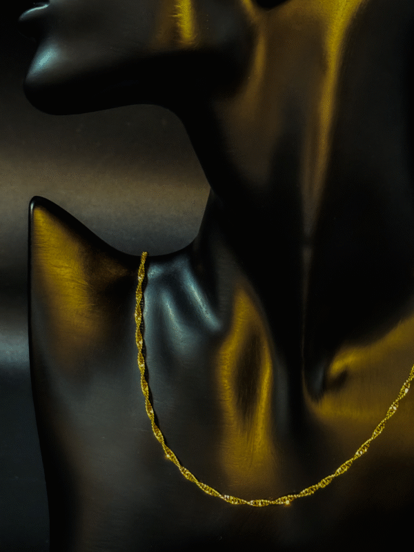 Singapore 18k necklace - 2.7 gr - Image 4